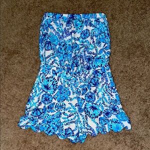 Lily Pulitzer strapless romper
